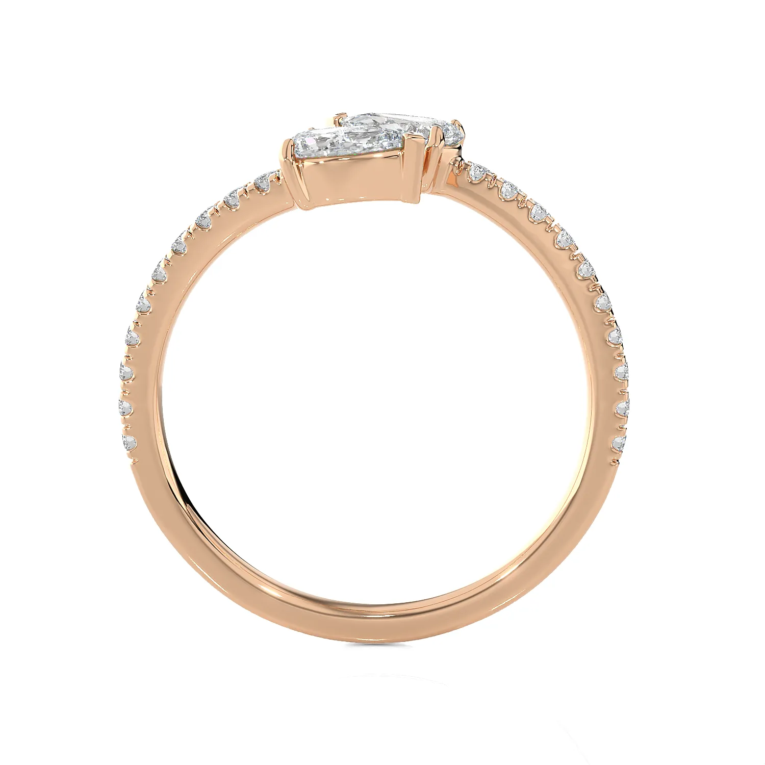 1 1/5 ctw Pear-Shaped Lab Grown Diamond Ring