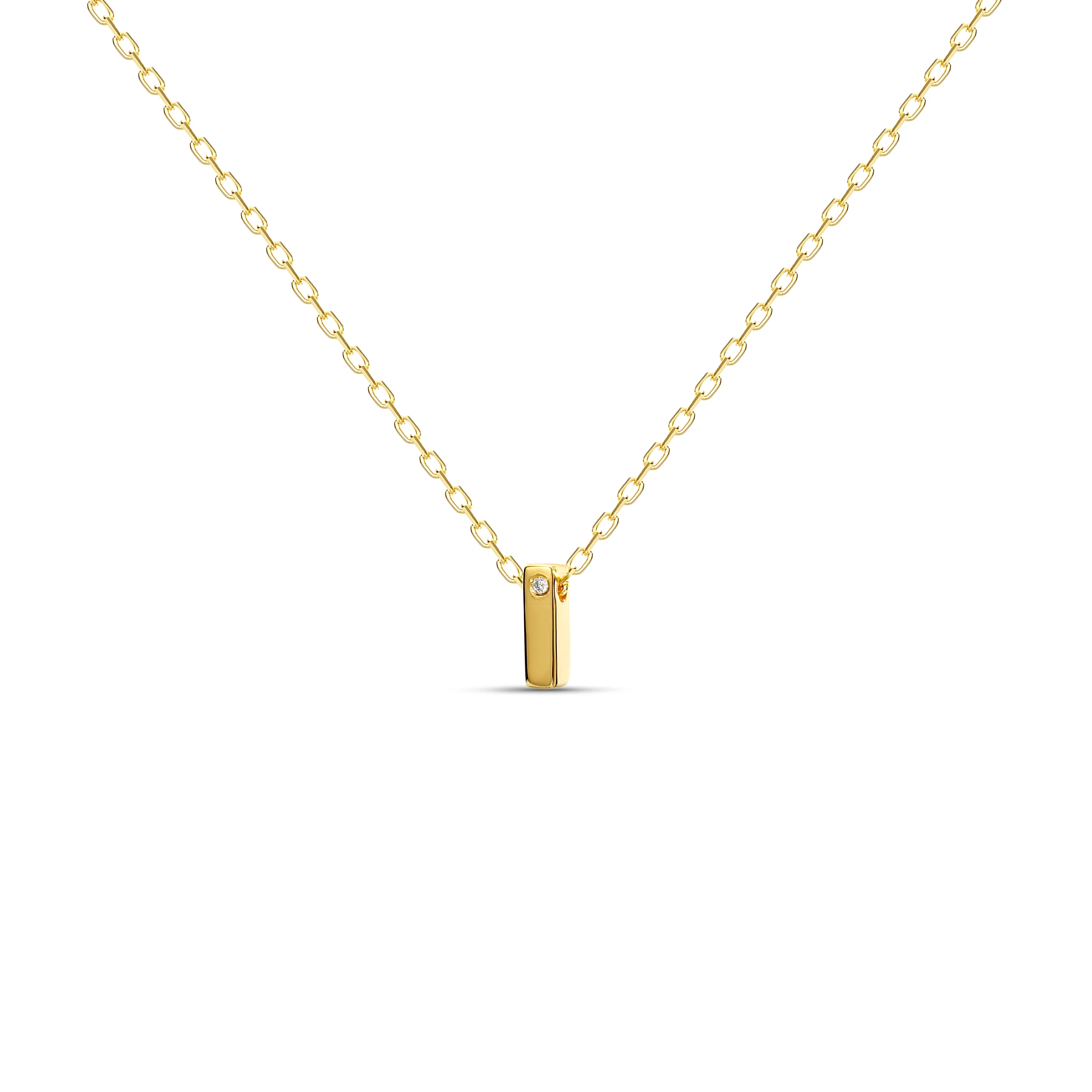 18ct Gold Diamond Fine Letter Necklace - Luxury Gift Box ⭐️⭐️⭐️⭐️⭐️