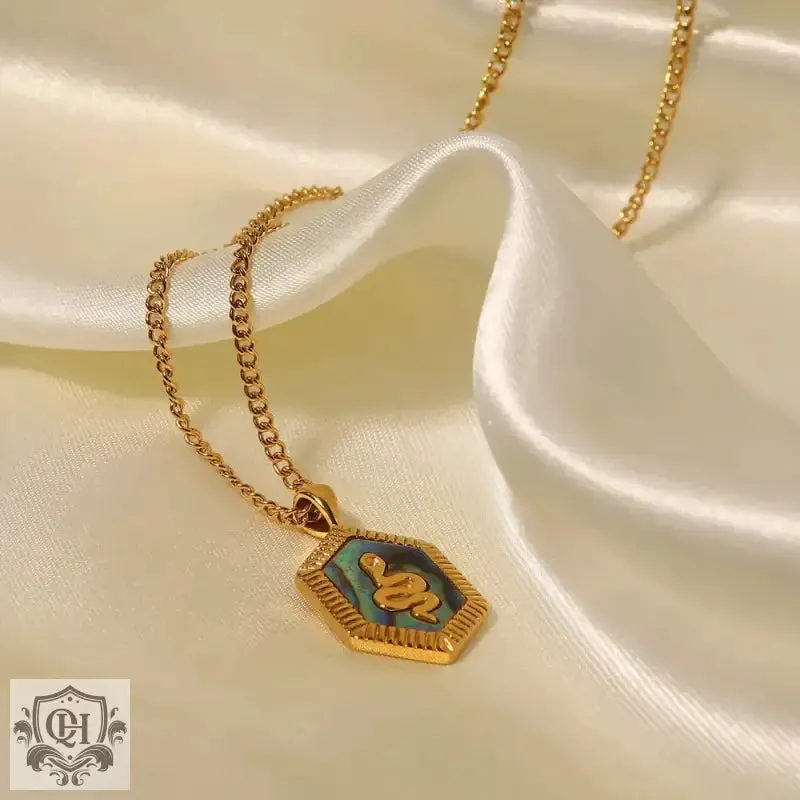 18K Gold Plated Snake Diamond Pendant Necklace