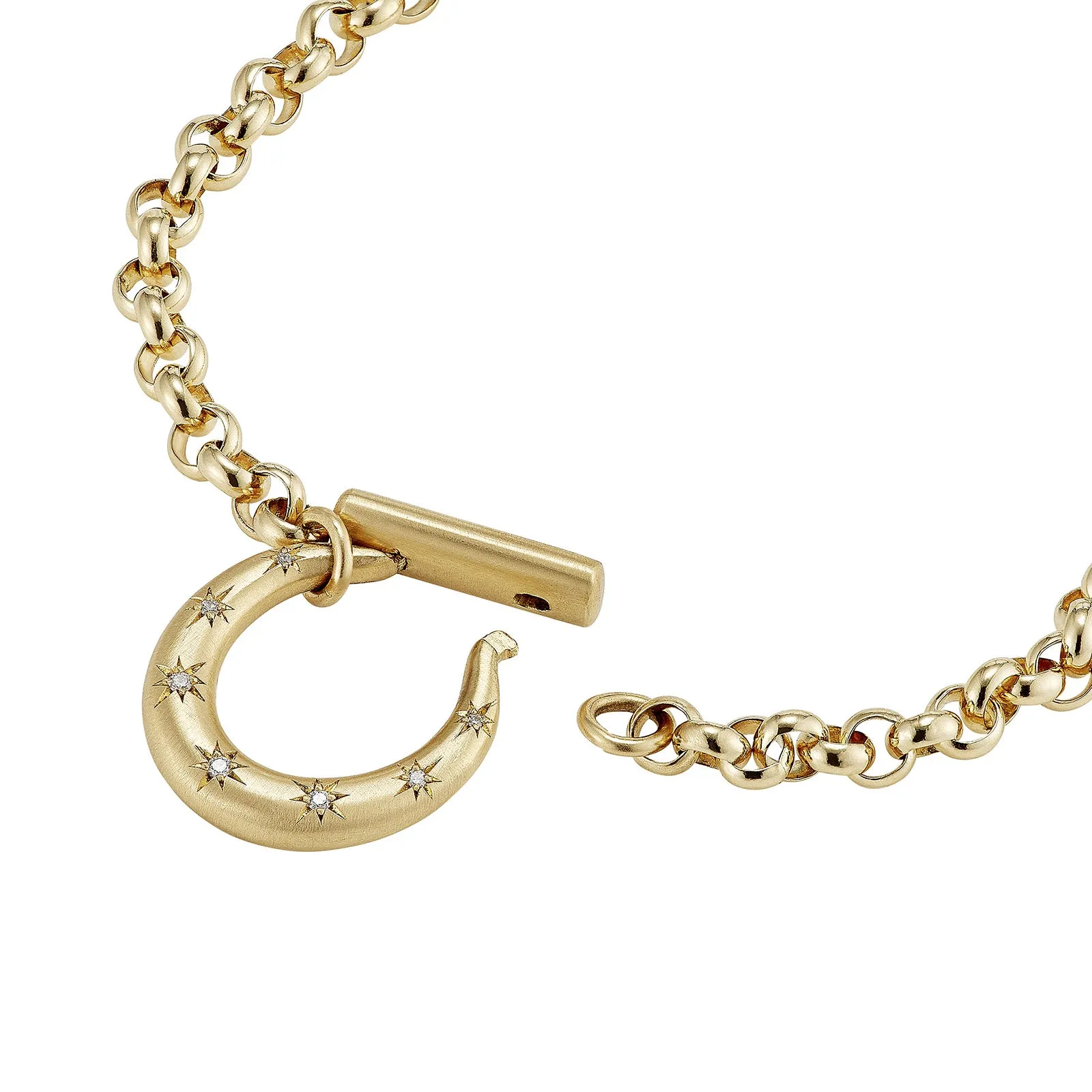 18" Medium Diamond Horseclip Necklace