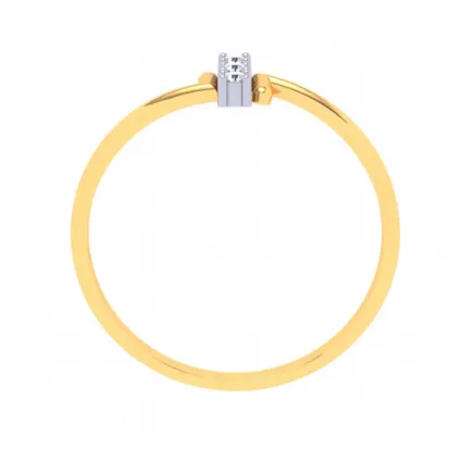22k Sleek Gold Ring With Unique Design From Goldlites Collection