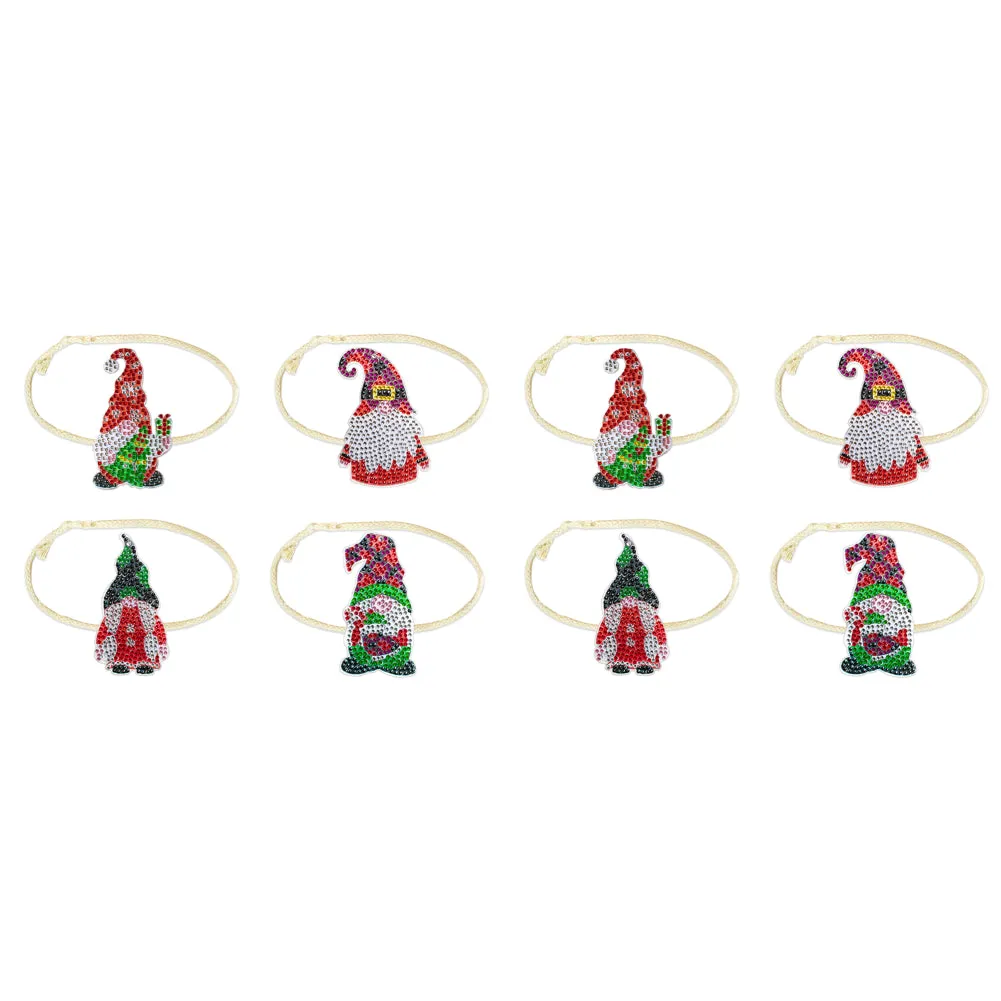 4PCS Diamond Painting Xmas Hanging Ornament Drapes Rope (Gnome #2)