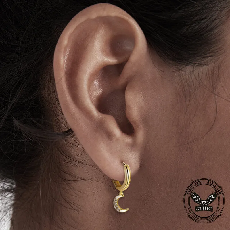 6 Pairs Gold Evil Eye Stainless Steel Earrings