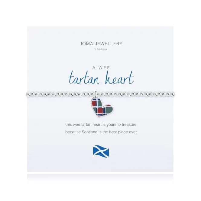 A Wee Tartan Heart Bracelet Scottish 1815