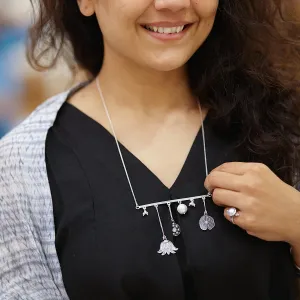 Abstract Silver Necklace