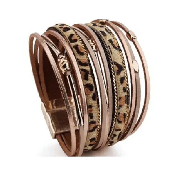 Animal Print Leather Bracelets - Multiple styles