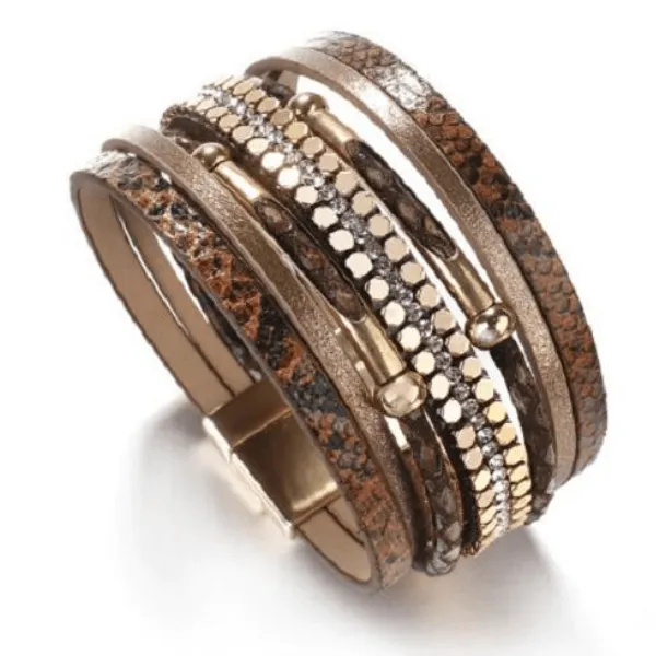 Animal Print Leather Bracelets - Multiple styles