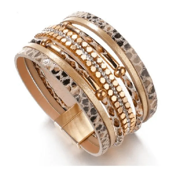 Animal Print Leather Bracelets - Multiple styles