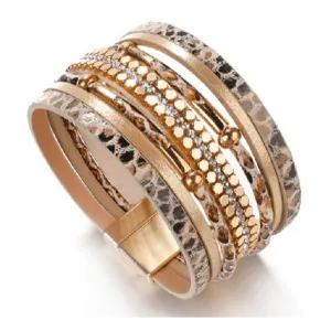 Animal Print Leather Bracelets - Multiple styles