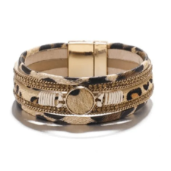 Animal Print Leather Bracelets - Multiple styles