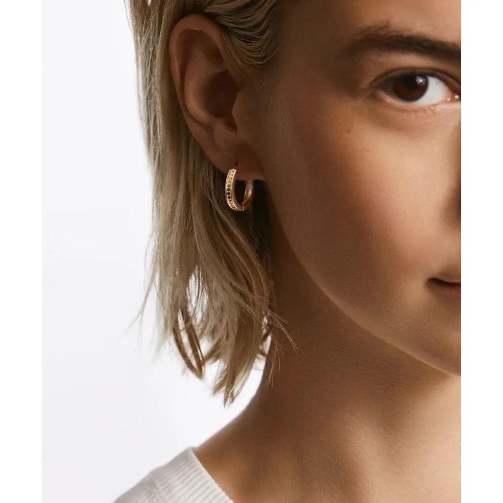 Anna Beck Classic Small Hinge Reversible Hoop Earrings