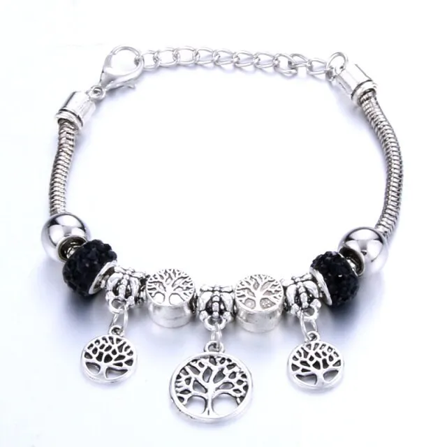 Antique Original Heart-Shaped buena suehe Charm Bracelets For Women Glass Beads Brand Bracelet & Bangle DIY Jewelry Gifts