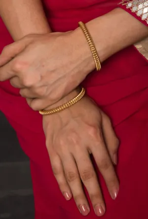 Anvi  Sleek Temple Bangle Pair