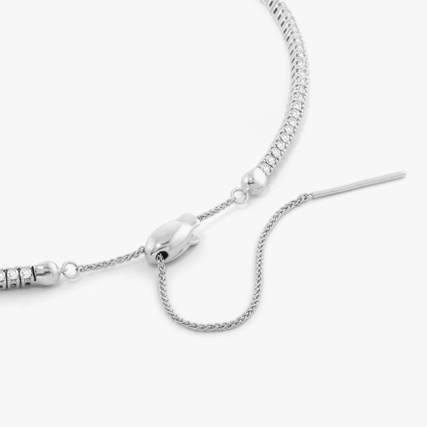 As If Adjustable Diamond Choker Necklace 3.33 ctw