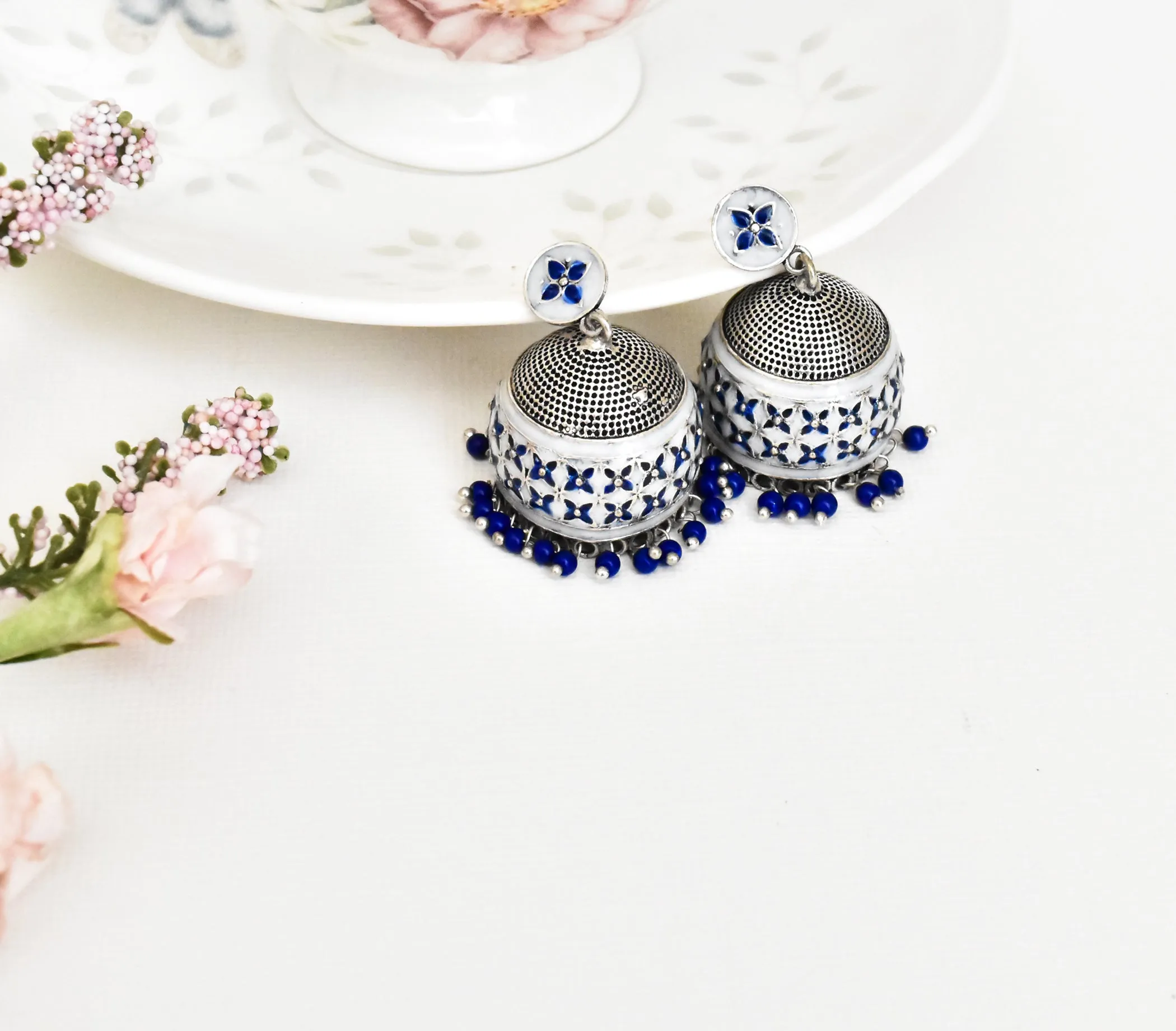 Aztec Meenakari Earrings