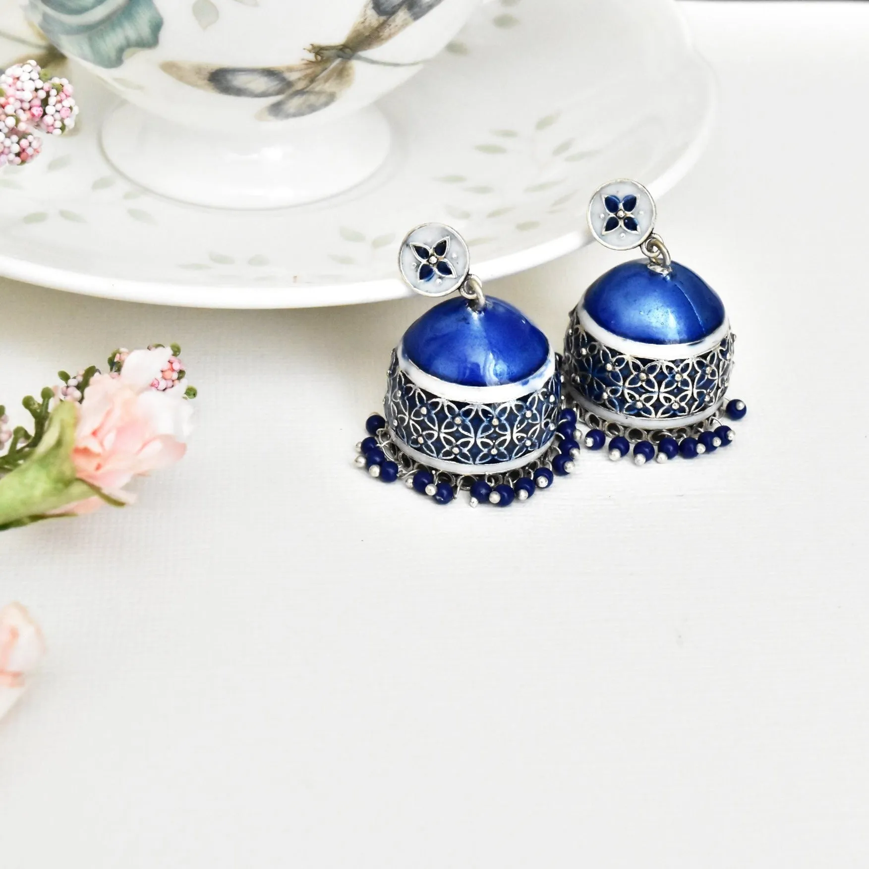 Aztec Meenakari Earrings