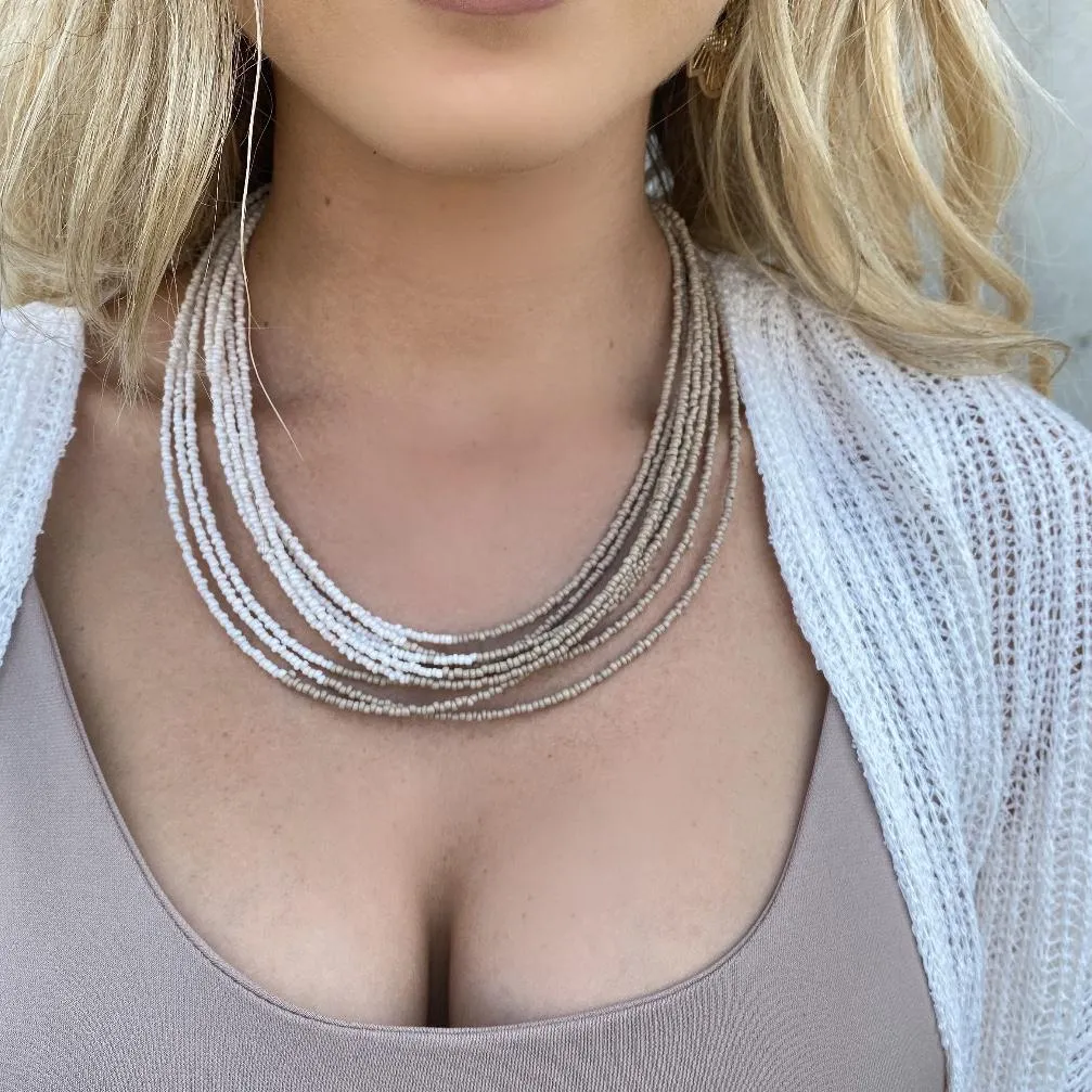 Beaded 'Till The End Layered Necklace