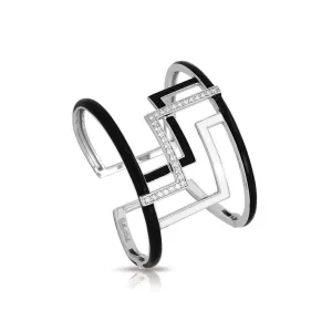Belle Etoile Convergence Bangle - Black & White
