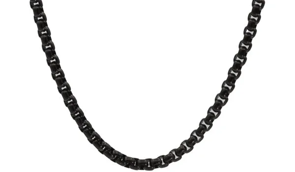 Black Stainless Steel Book Chain