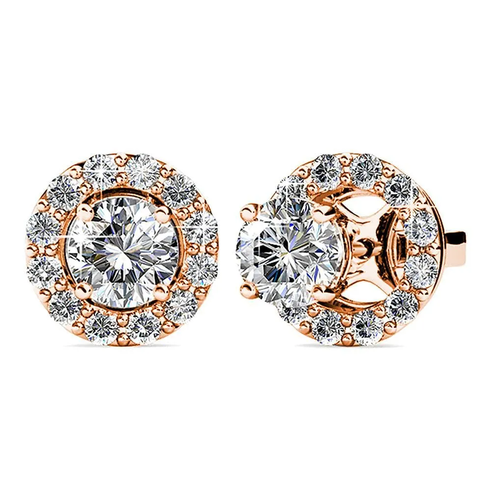 Boxed Minute Oval Rose Gold Set Embellished with SWAROVSKI® Crystals