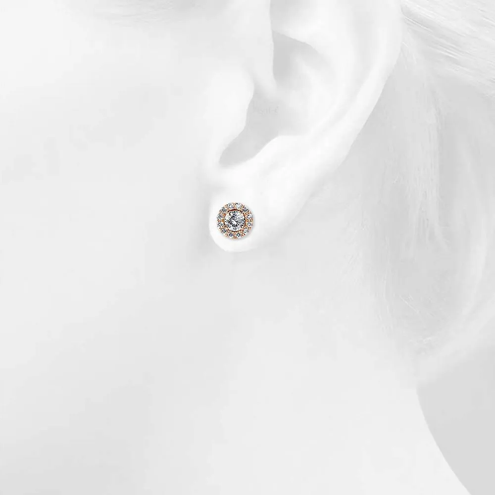 Boxed Minute Oval Rose Gold Set Embellished with SWAROVSKI® Crystals