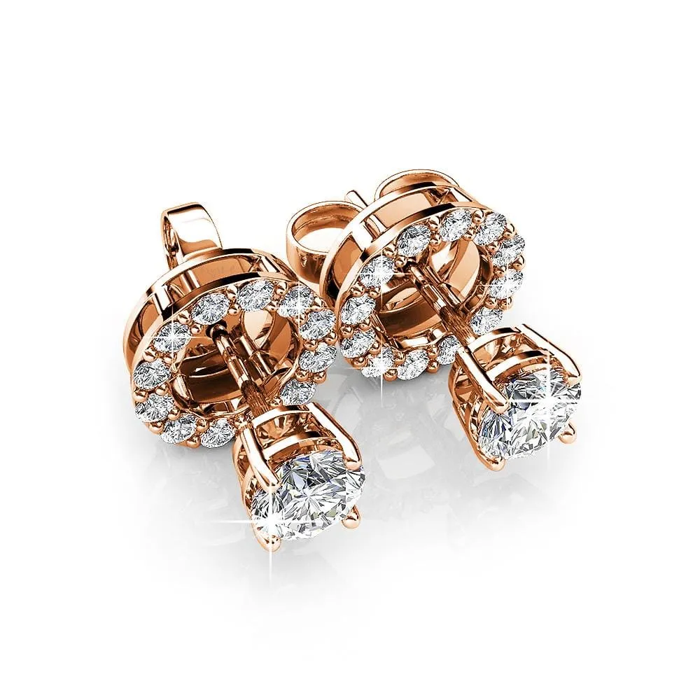 Boxed Minute Oval Rose Gold Set Embellished with SWAROVSKI® Crystals