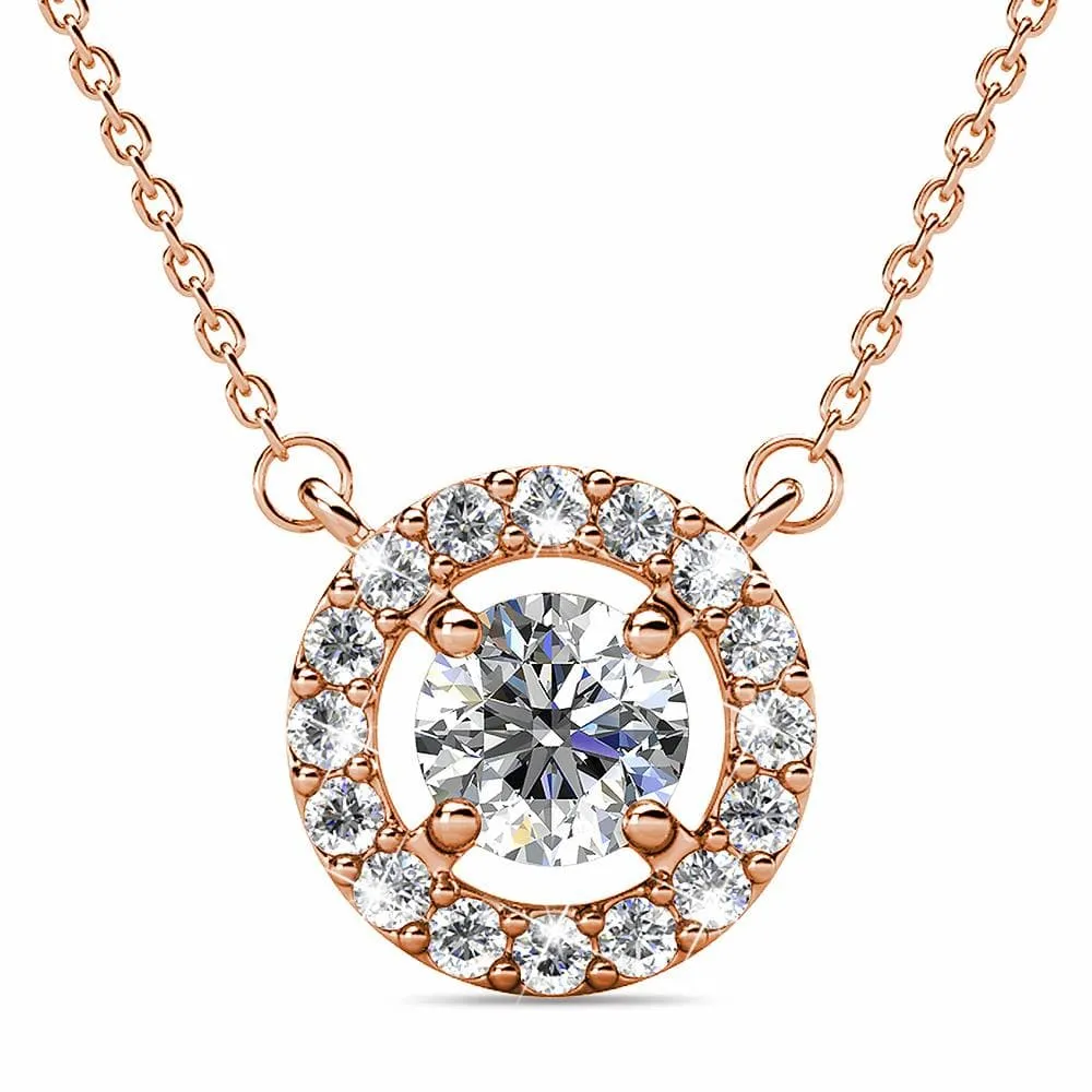 Boxed Minute Oval Rose Gold Set Embellished with SWAROVSKI® Crystals