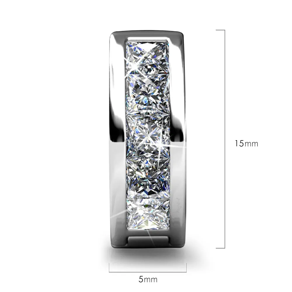 Boxed Timeless Bling Embellished with SWAROVSKI crystals In White Gold