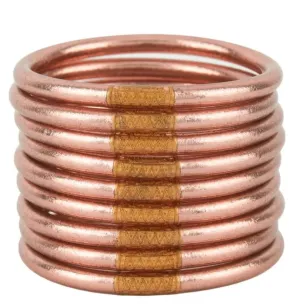 Budha Girl All Weather Bangles- Rose Gold