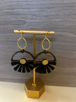 Bursting Hoop Dangle Earrings