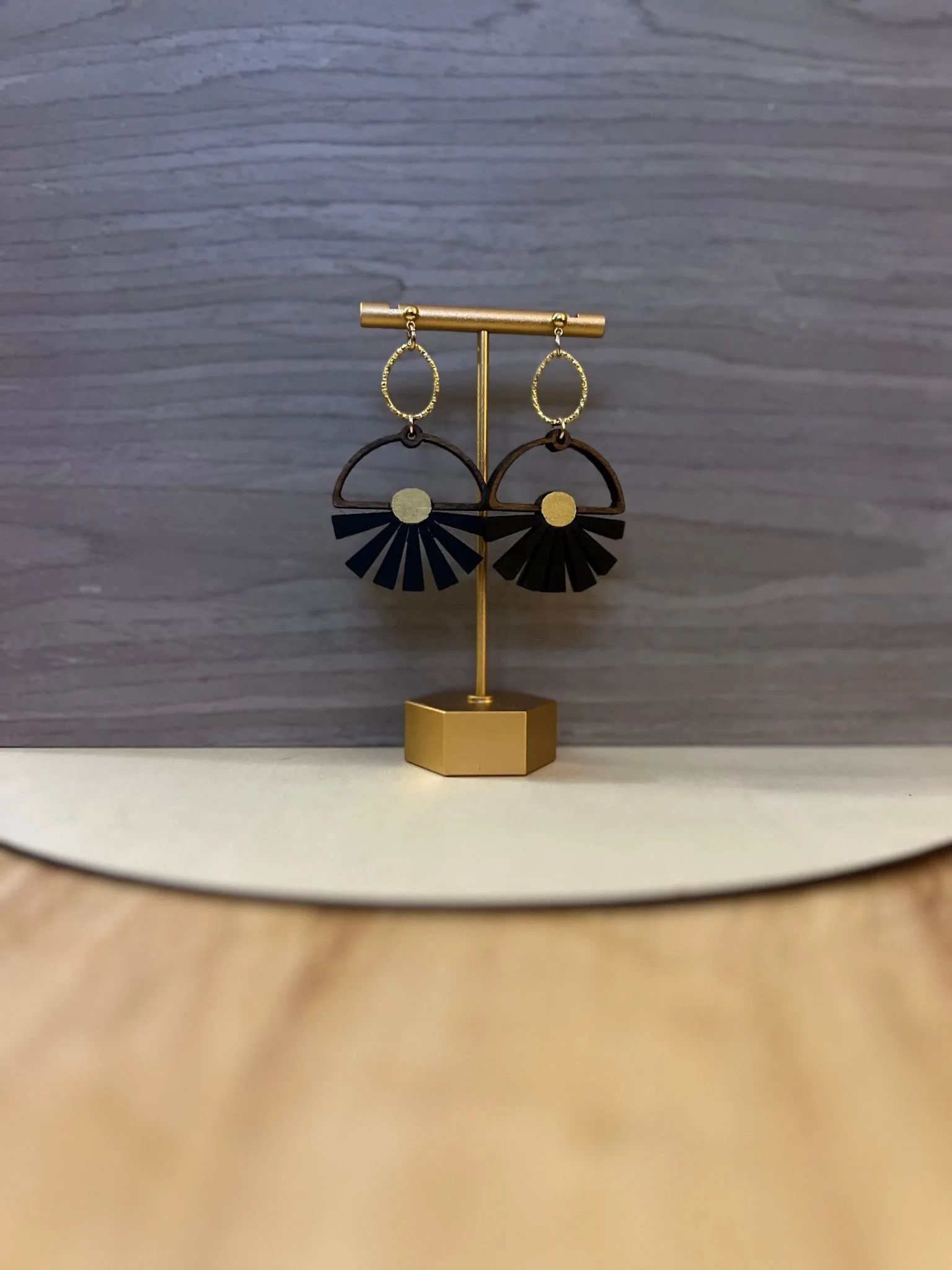 Bursting Hoop Dangle Earrings