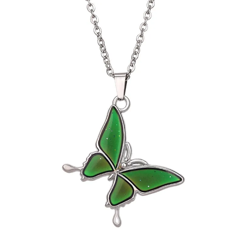 Butterfly Necklace Change Color with Temperature Personalized Gifts for Her