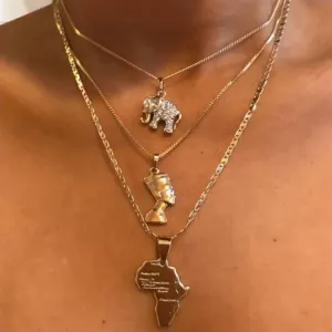 Casual Daily Solid Patchwork Necklaces