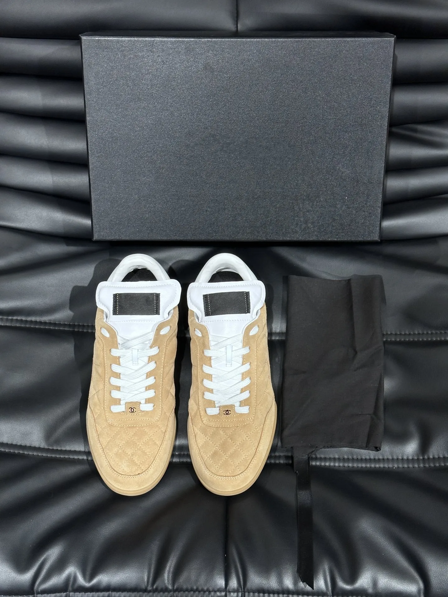 CC OTHER PLAID PATTERNS CASUAL STYLE BROWN SUEDE