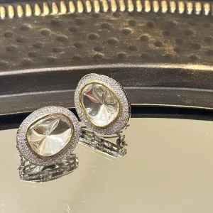 Chandani Moissanite Stud Earrings