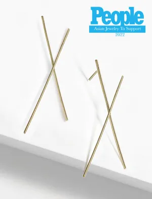 CHOPSTICK Long Earrings | Sterling Silver