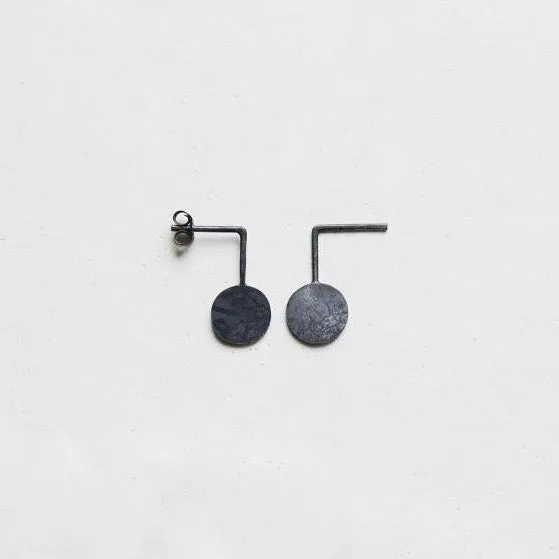 Circle graphic pendants earrings N°10