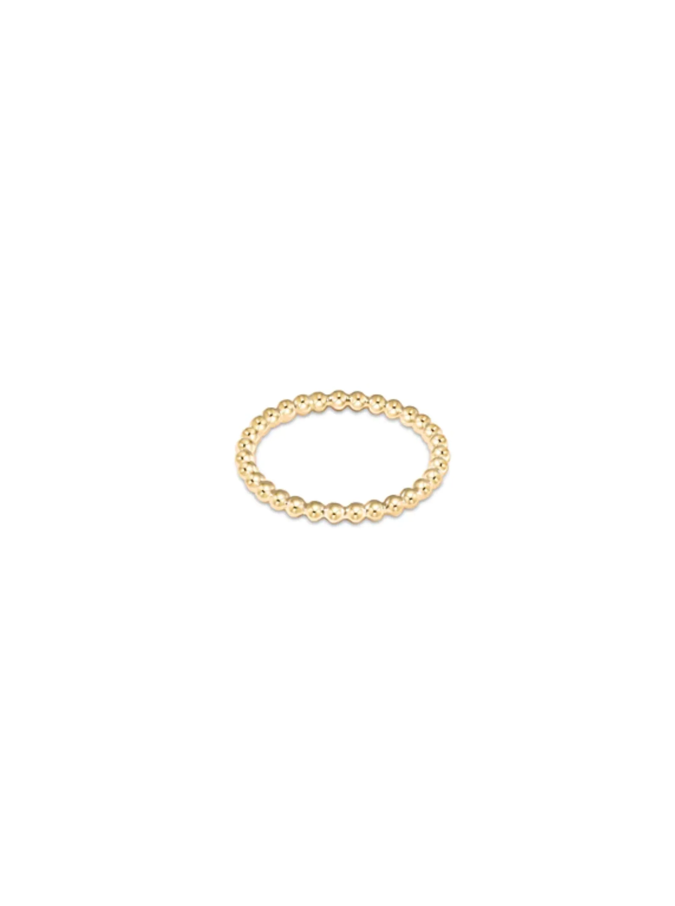 Classic Gold 2mm Bead Ring Size 6 [RCLBE2G6]