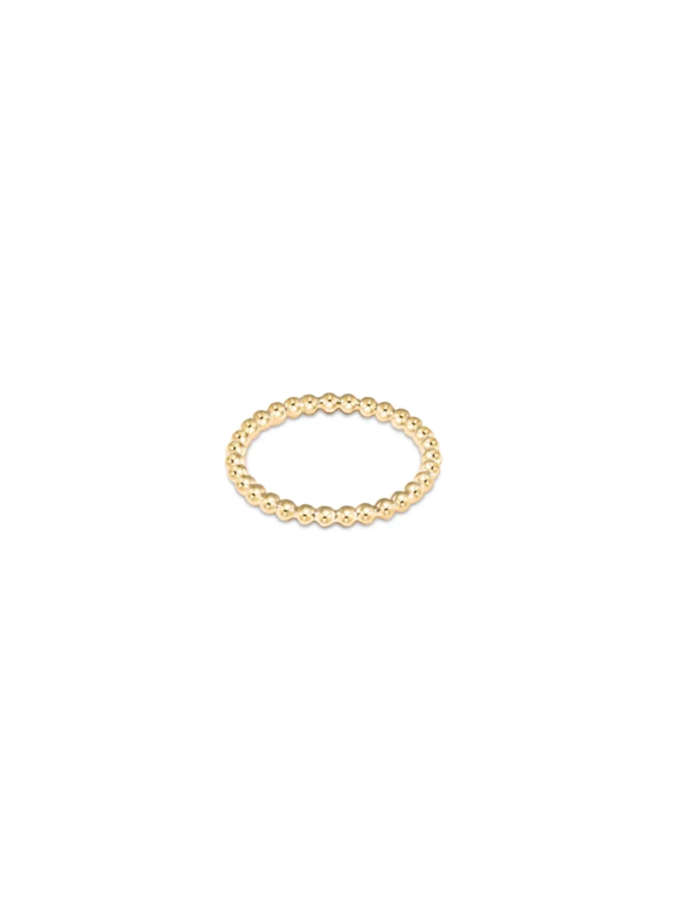 Classic Gold 2MM Bead Ring Size 7 [RCLBE2G7]