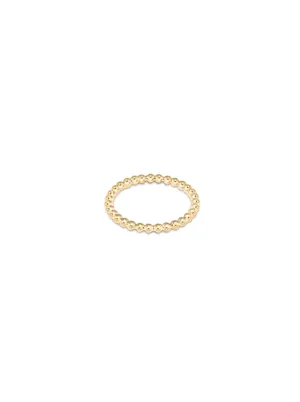 Classic Gold 2MM Bead Ring Size 8 [RCLBE2G8]