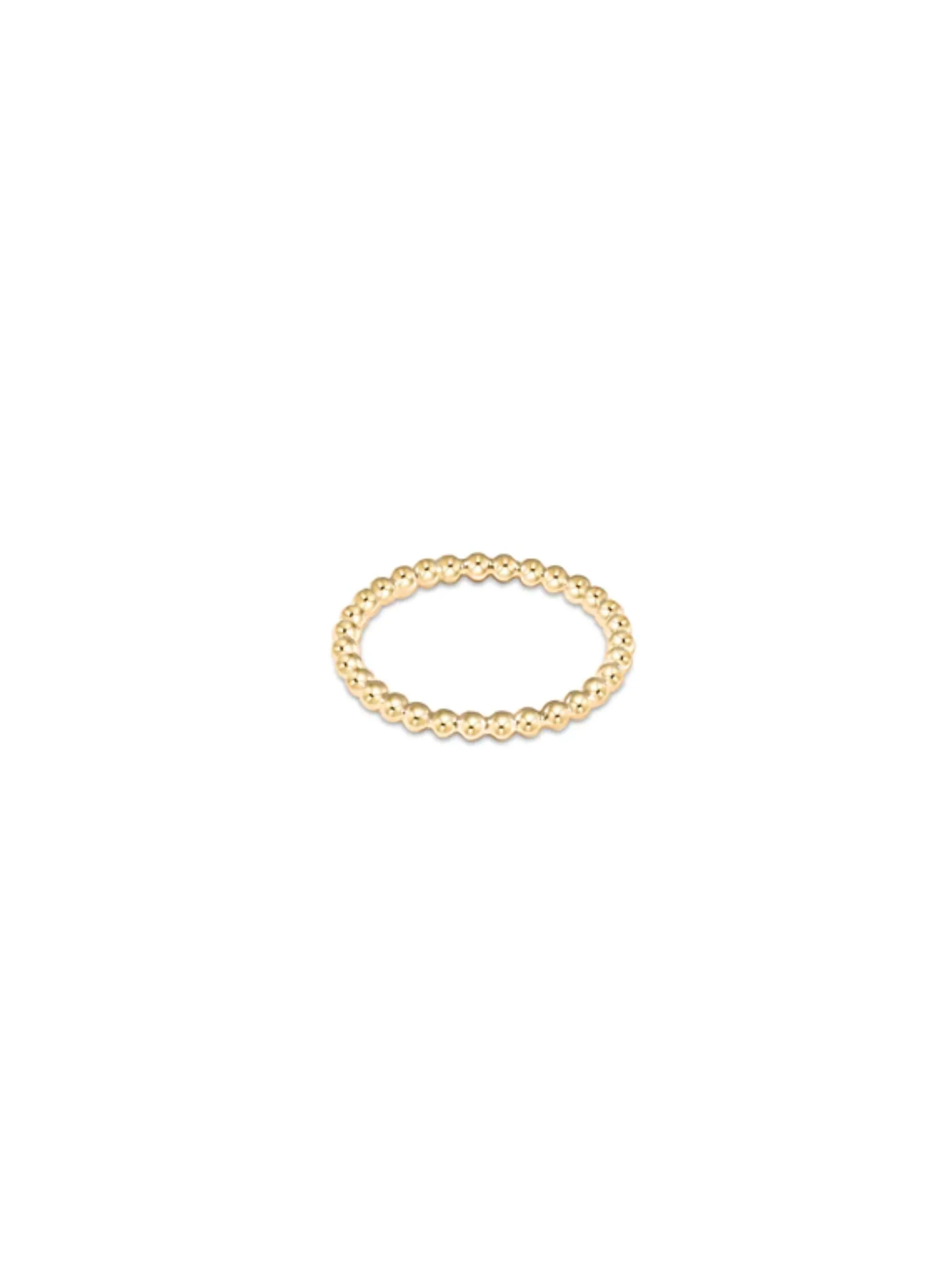 Classic Gold 2MM Bead Ring Size 8 [RCLBE2G8]