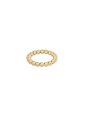 Classic Gold 3MM Bead Ring Size 8 [RCLBELG3G8]