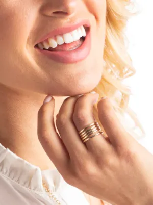 Classic Gold Band Ring Size 6 [RBAG6]