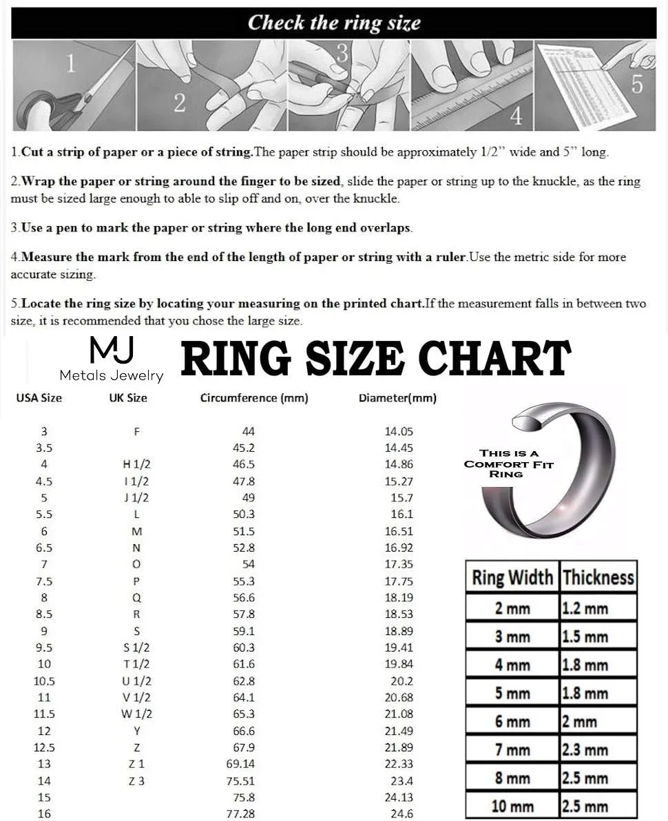 Classic Mirror Polished White Tungsten Carbide 2mm to 10mm COMFORT FIT Wedding Band Ring