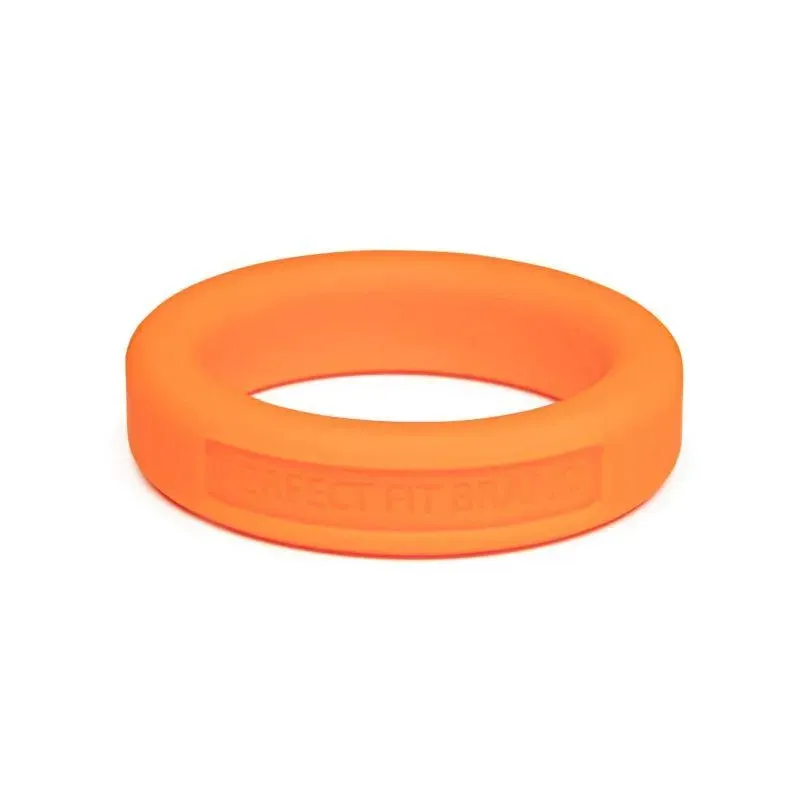 Classic Silicone Medium Stretch Penis Ring 36mm Orange