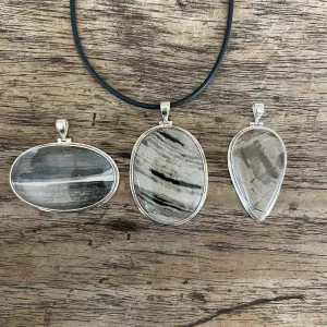 Coles bay Fossil Wood Pendants