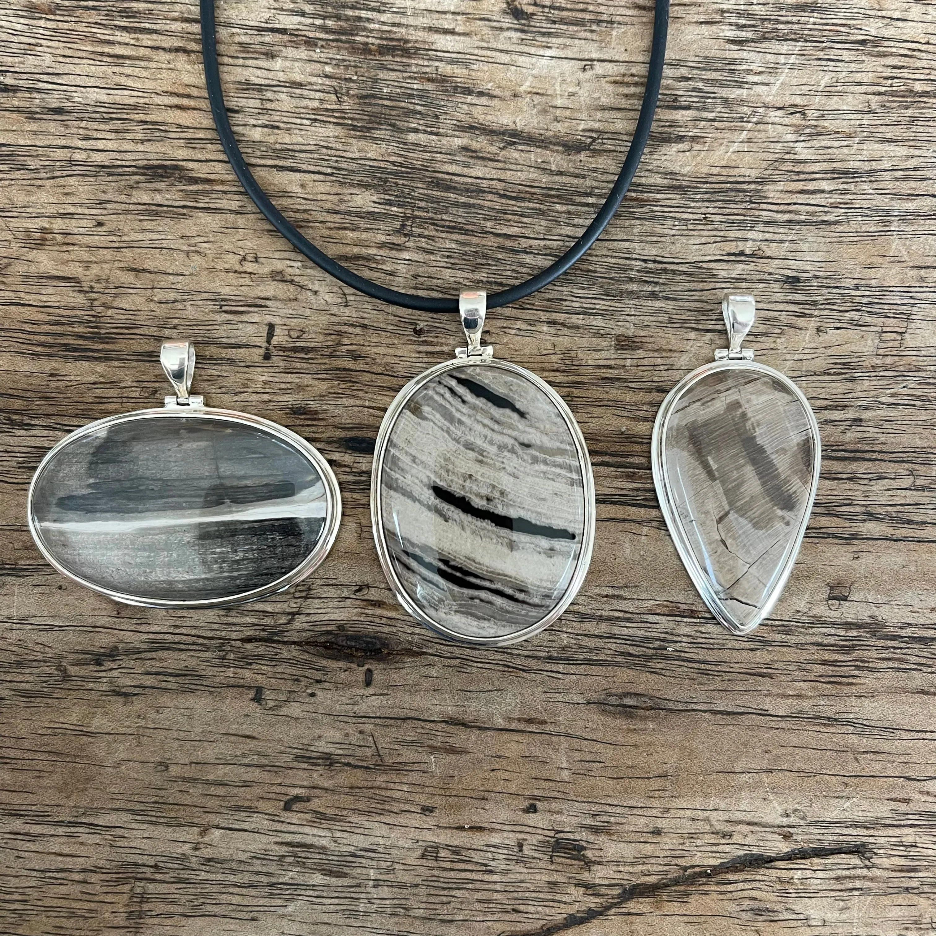 Coles bay Fossil Wood Pendants