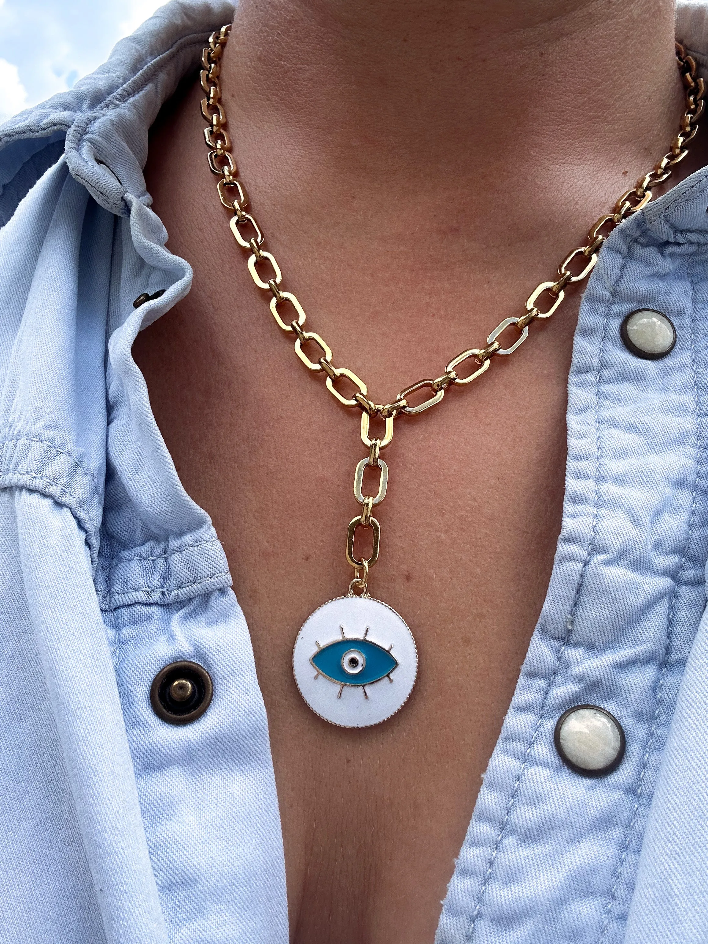 Colourful Evil Eye Necklace