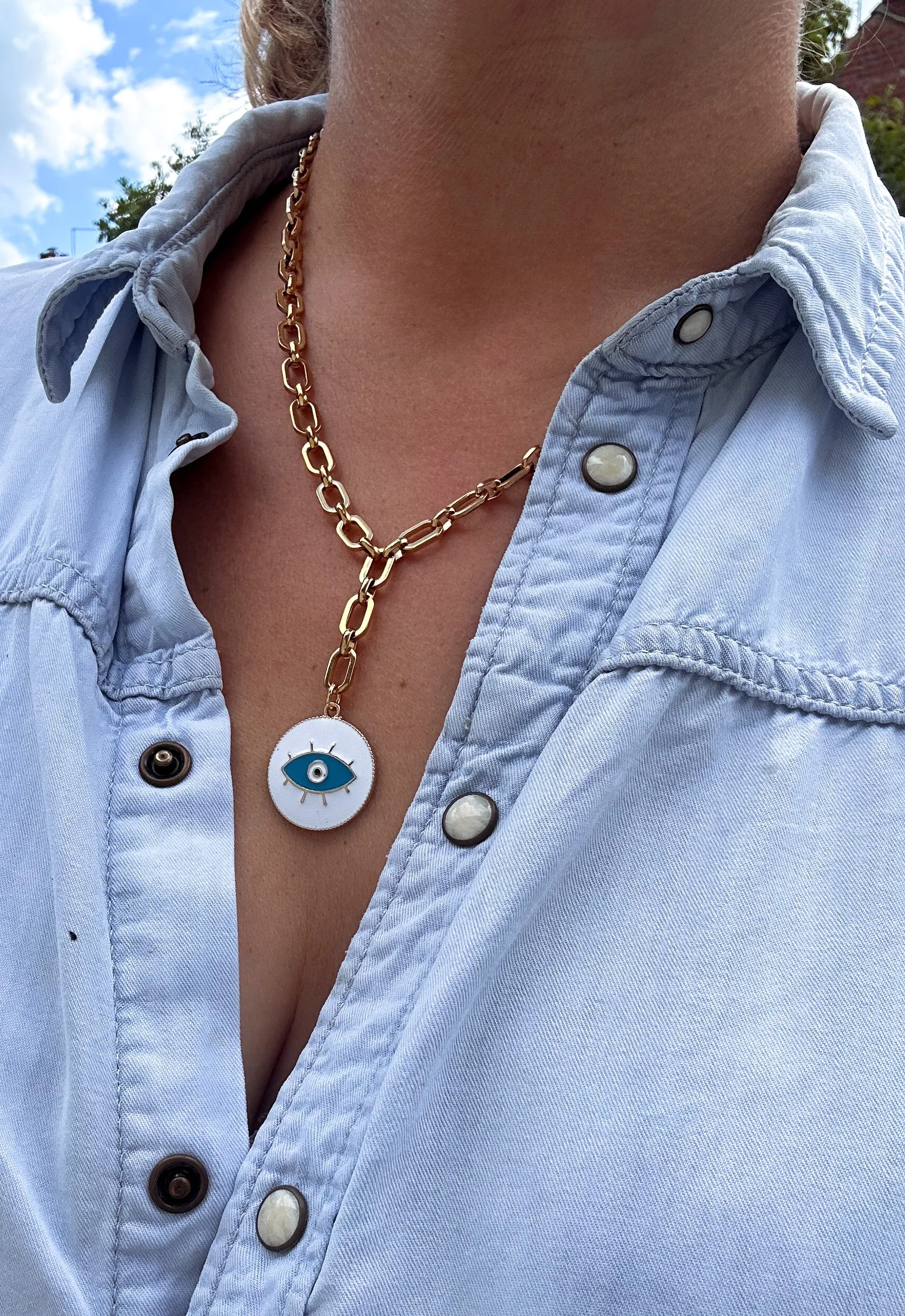 Colourful Evil Eye Necklace