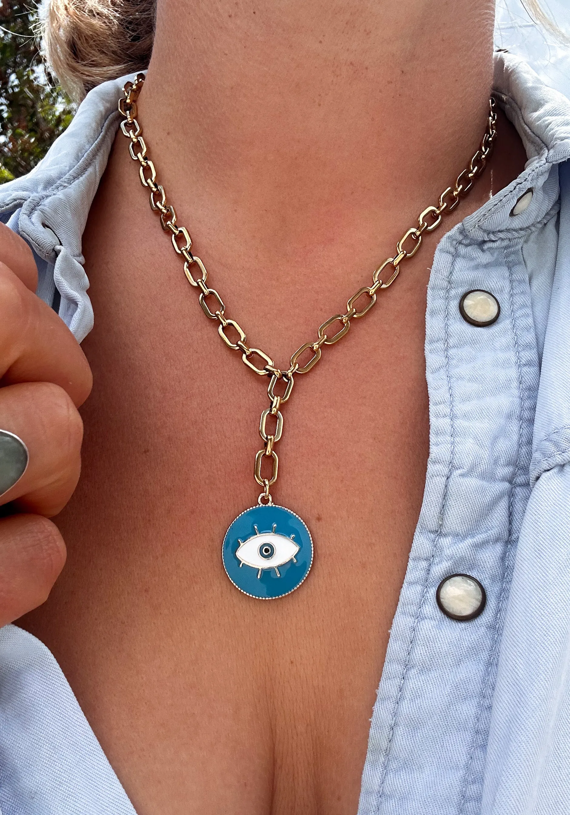 Colourful Evil Eye Necklace
